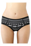 1131-13 | Women Hipster with lace - Black/white