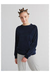 1277-045 | Women Velvet Sweatshirt - Blue