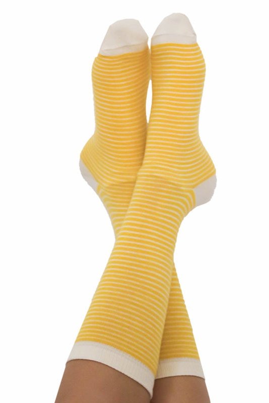 1309 | Socks Yellow-Natural striped
