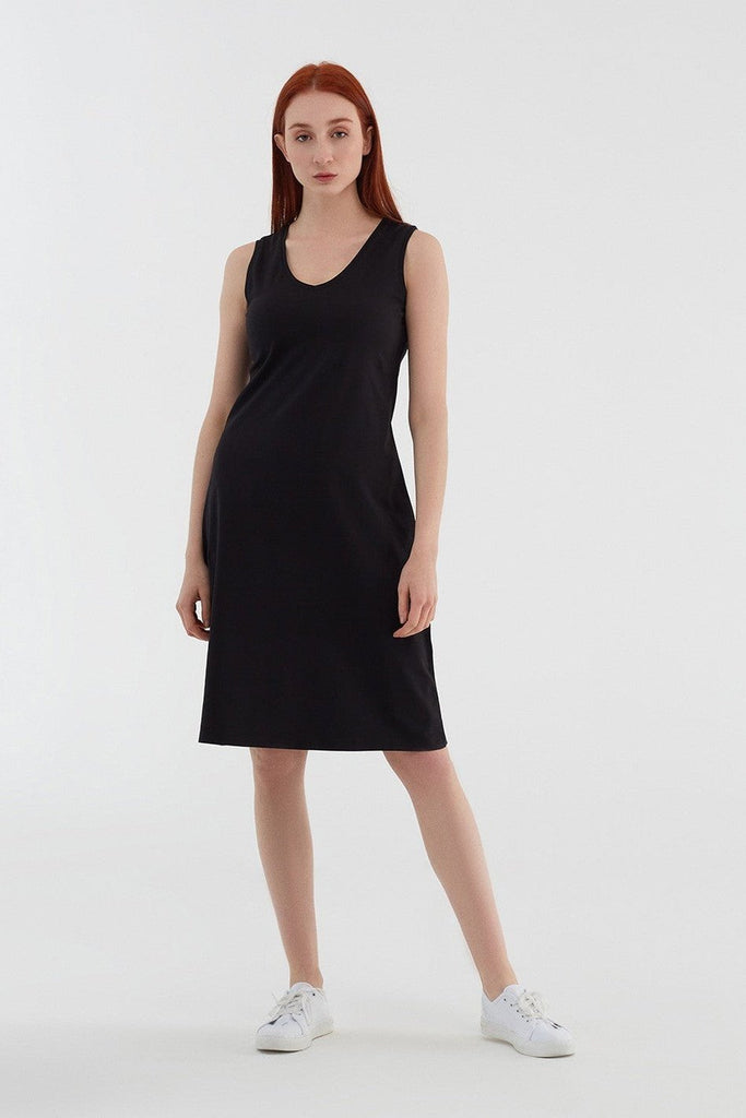 1732-01 | Sleeveless Dress, Black