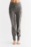 1811-01 | Women Yoga Pant with high waistband, Anthracite-Melange