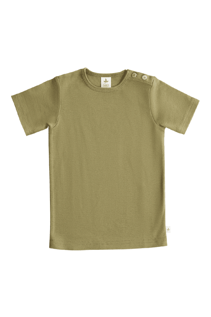 2010 OL | Kinder Basic Kurzarmshirt - Olivgrün