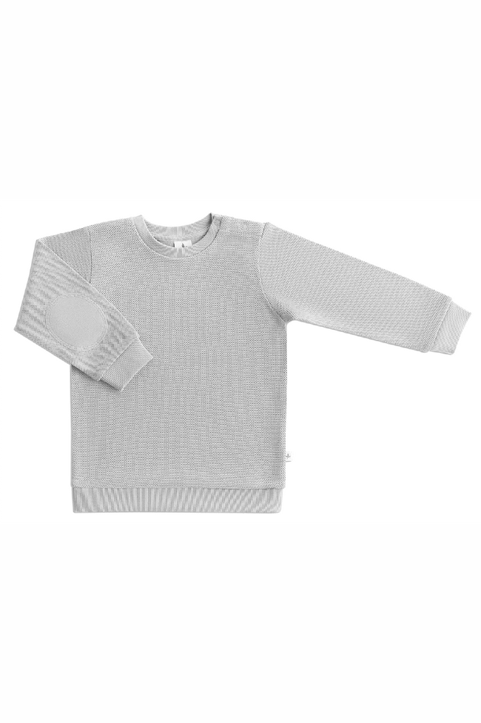 2017 GM | Kinder Piqué-Basic Sweatshirt - Grau