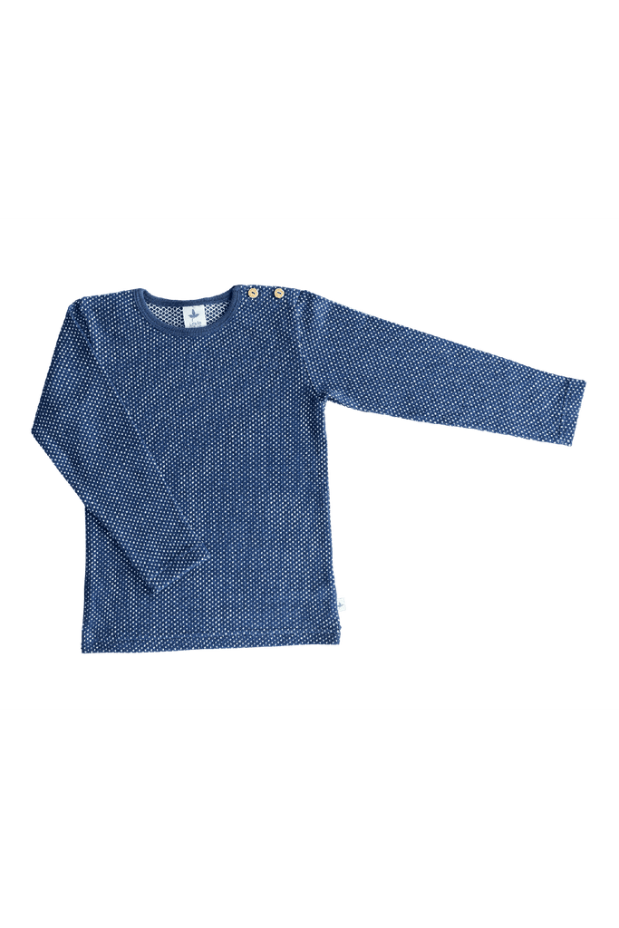 2018 PIN | Kids Basic Short Sleeve - Indigo-Off-White