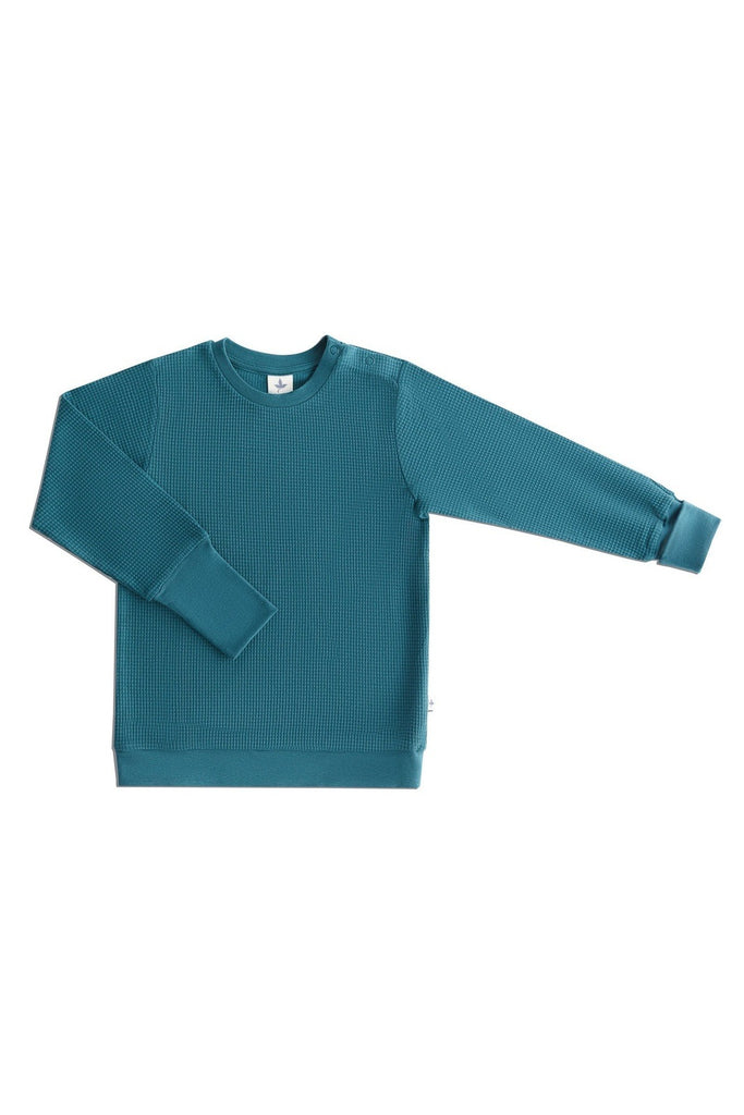 2021 TN | Kids Waffle Knit Sweatshirt - Fir