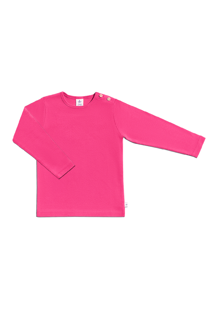 2060P | Kinder Basic Langarmshirt - Pink