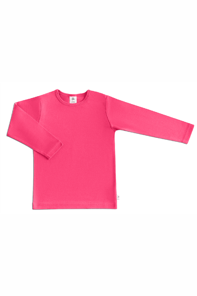 2060P | Kinder Basic Langarmshirt - Pink