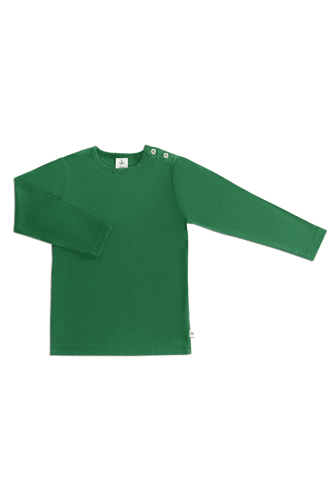 2062 | Kinder Basic Langarmshirt - Moosgrün