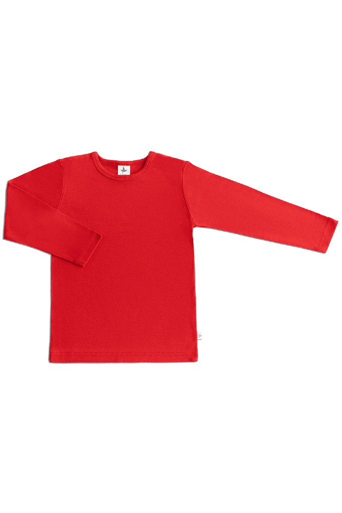 2064 | Kids Basic Long Sleeve - Brick-Red