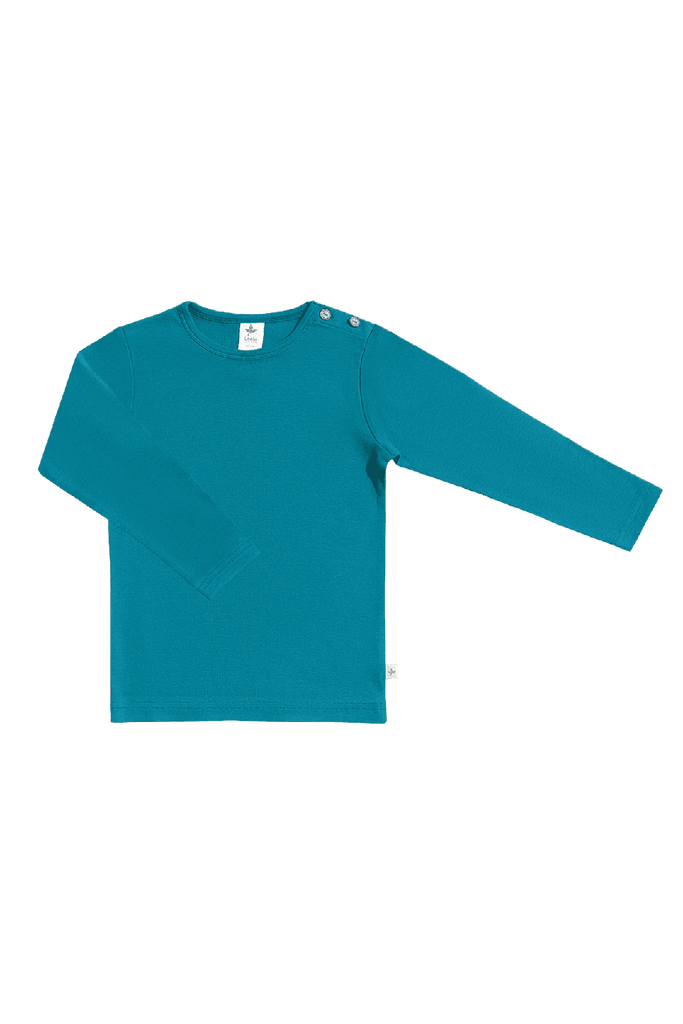2065 | Kinder Basic Langarmshirt - Ozeanblau