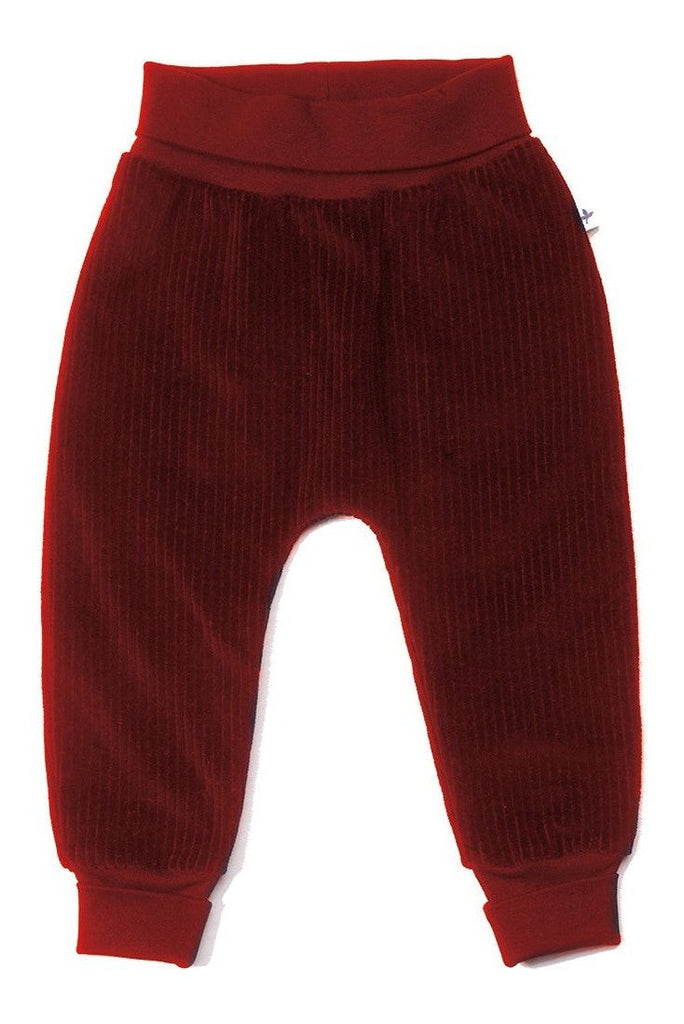 2072 BO | Baby Cords with extra long waistband - Bordeaux