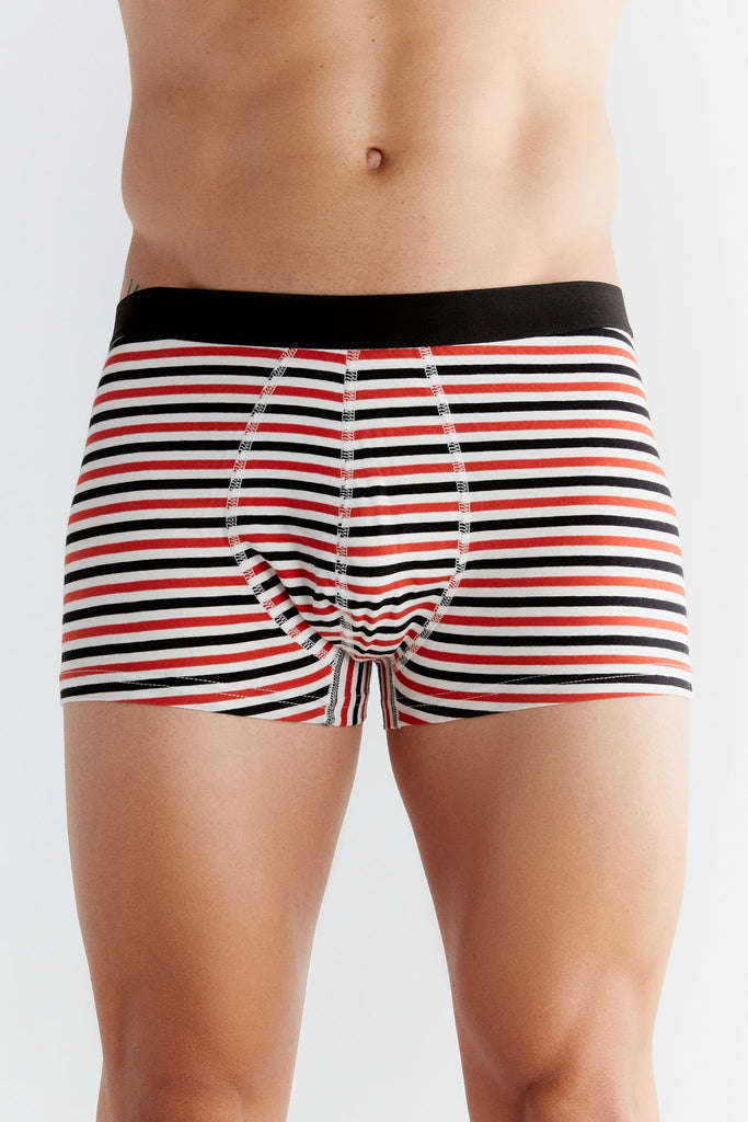 2121-13 | Trunk shorts Striped Off-White-Red-Black