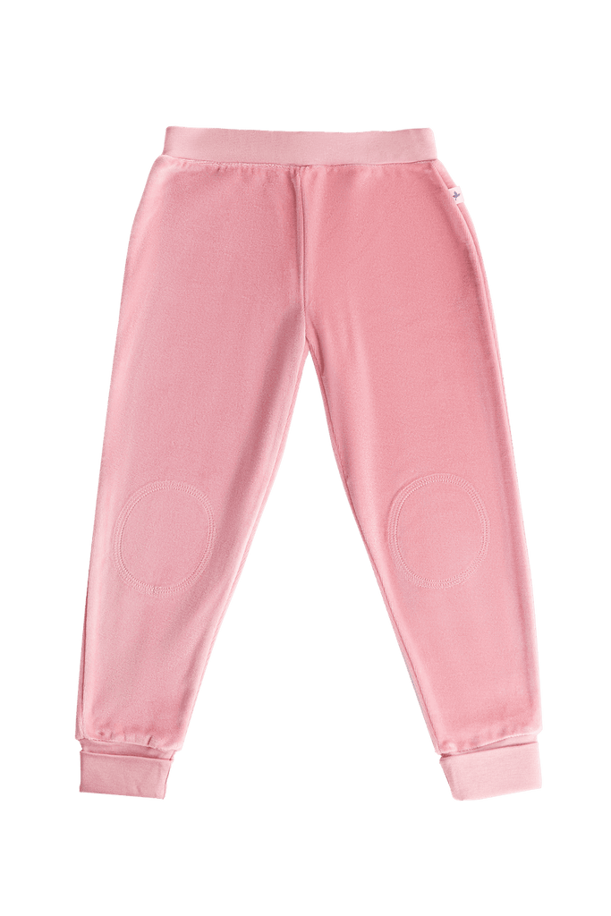 2157 VR | Kids Velvet Pant with narrow waistband - Rosé