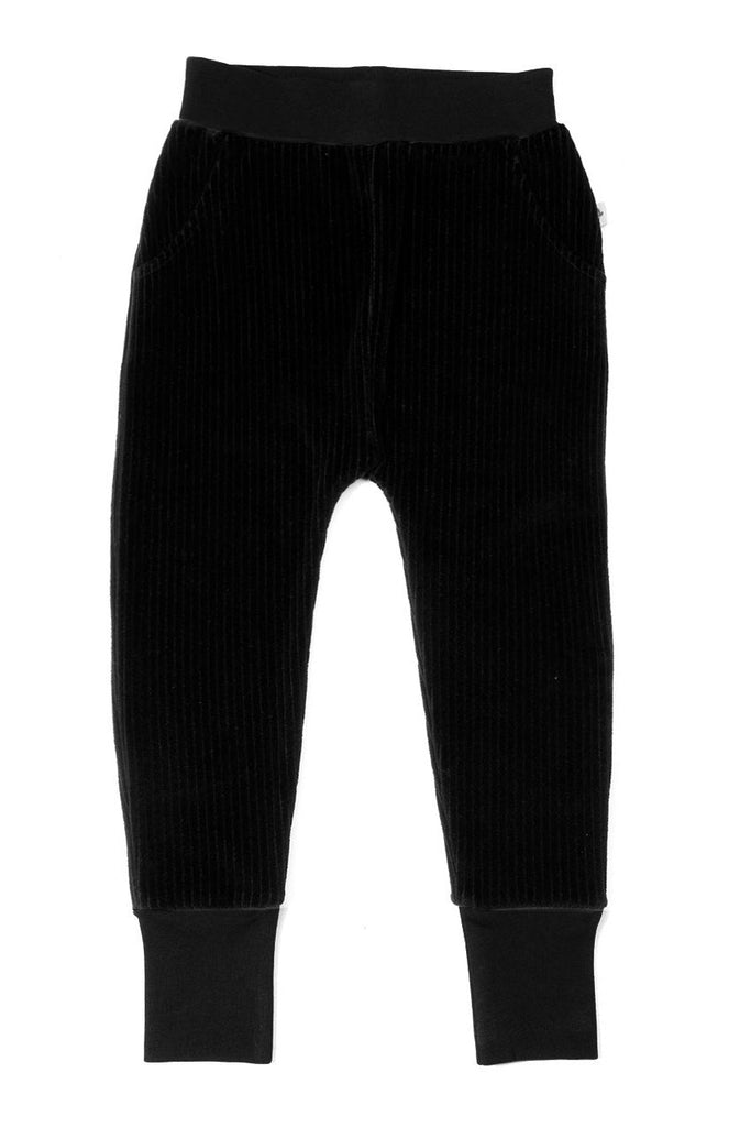 2172 SW | Kids Cords with narrow waistband - Black