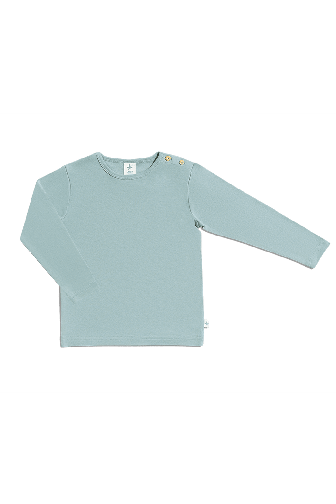 2286 | Kinder Basic Langarmshirt - Taubenblau