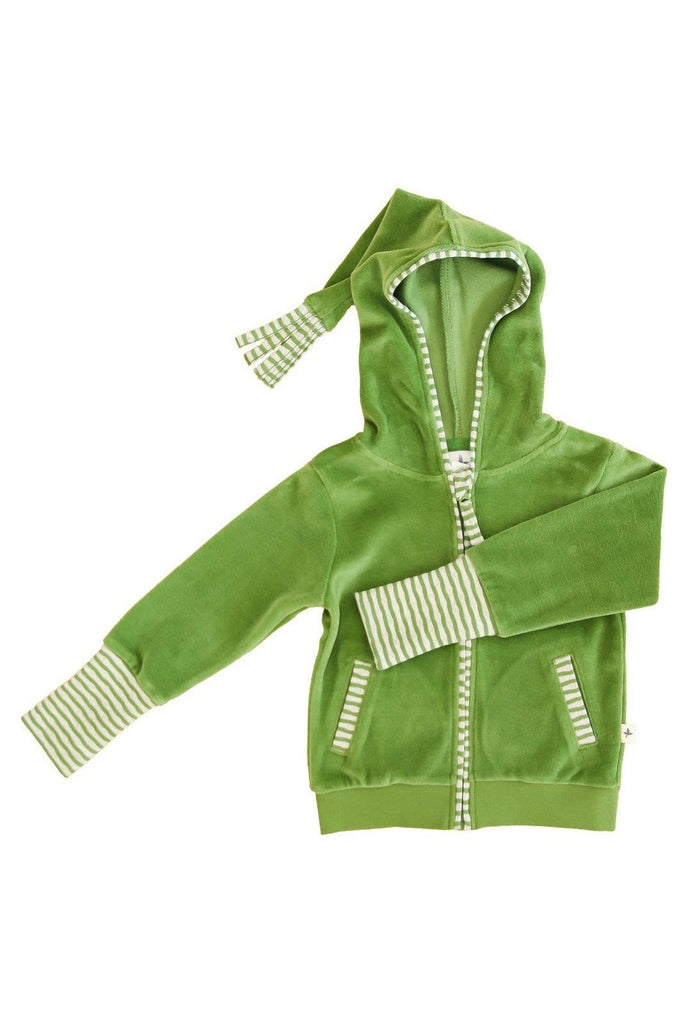 2293 | Kids Jacket with pointed hood - Forest Green