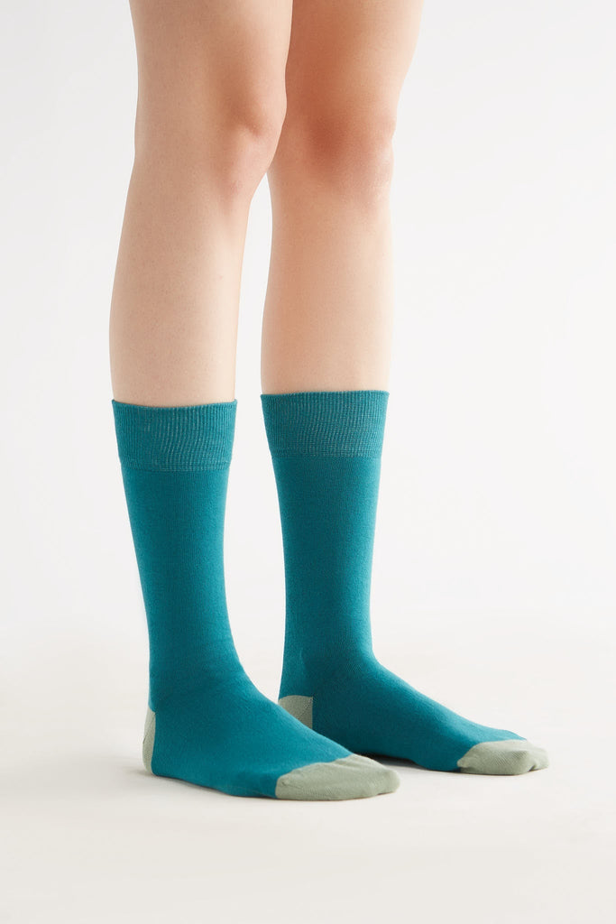 2316 | Stockings, Teal/Frost Green