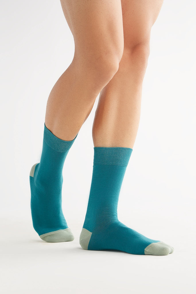 2316 | Stockings, Teal/Frost Green