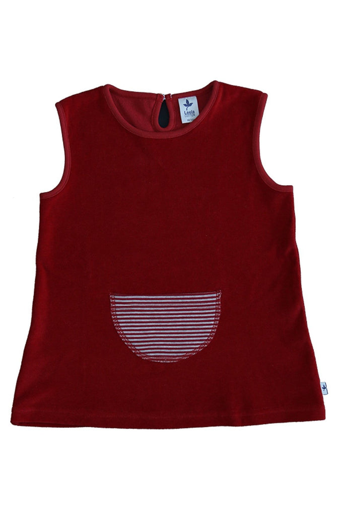 2441 | Baby Pinafore-Dress - Brick-Red