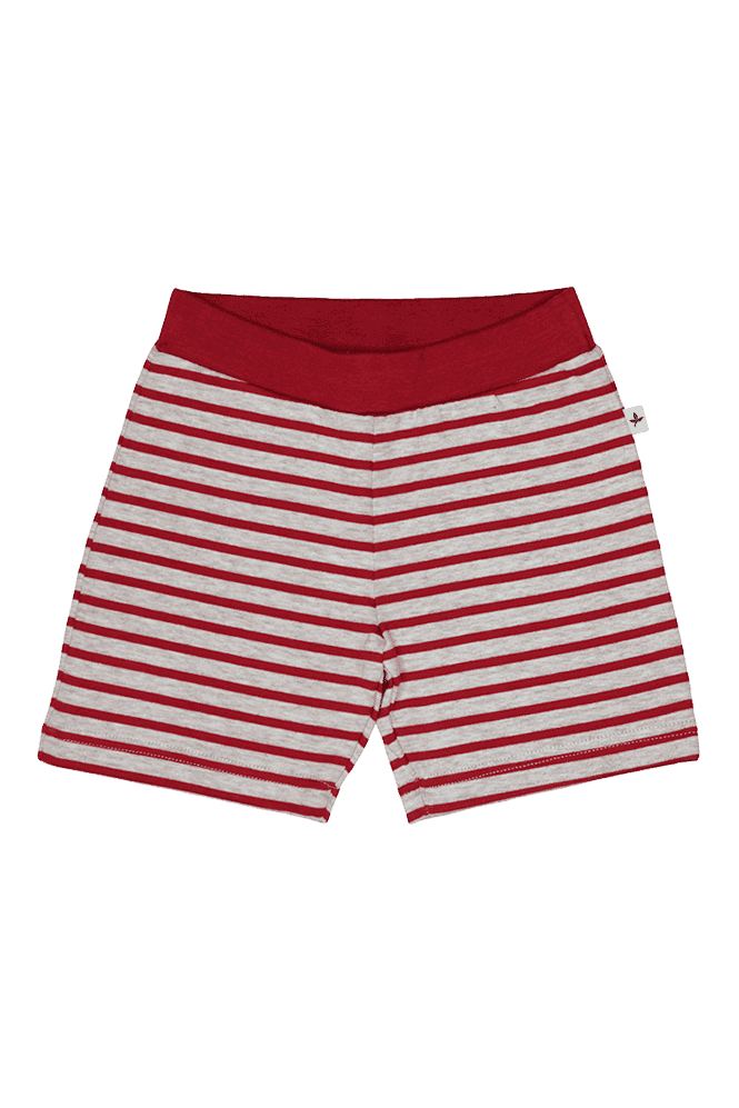 2467 | Baby Shorts - Ziegelrot-Beige-Melange