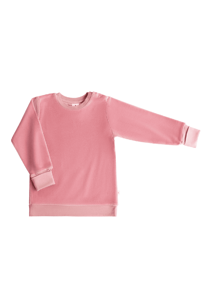 2477 VR | Kids Velvet Sweatshirt - Rosé