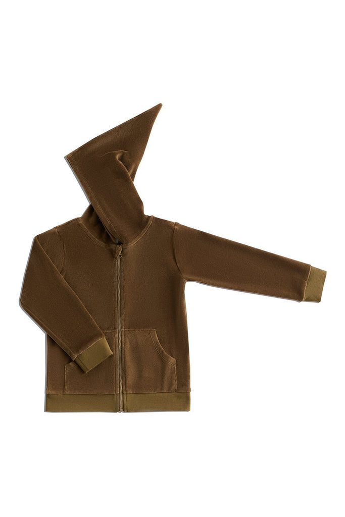 2694 OL | Kids Jacket with pointed hood - Olive