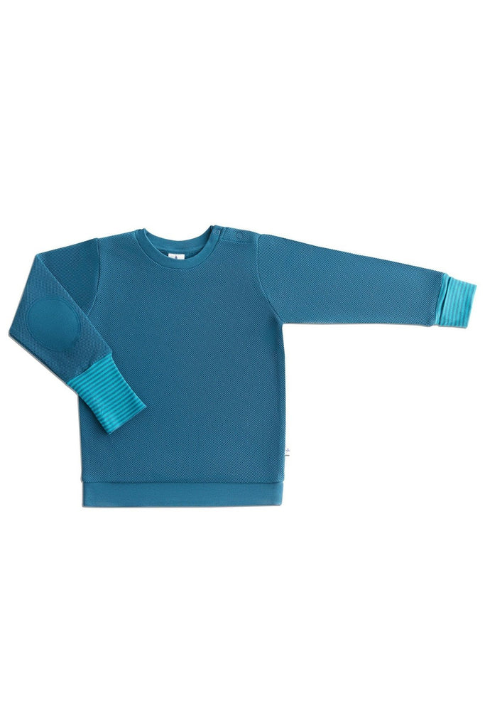 2847 | Kids Piqué-Sweatshirt - Danuvian Blue