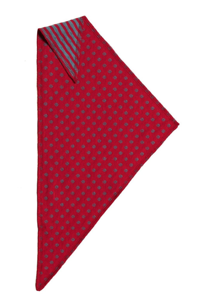 2853IF/4 | Triangular Scarf (4-Pack) - Persian Red/Blue Grey