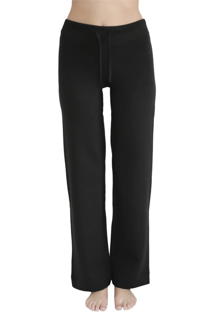 4207S | Women Yoga Pant with ribbed waistband - Black