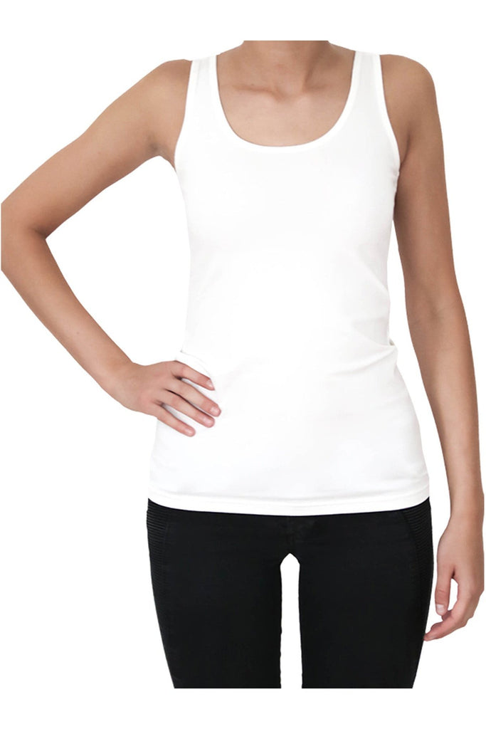 4410W | Women Tanktop/Undershirt stretch - off-white