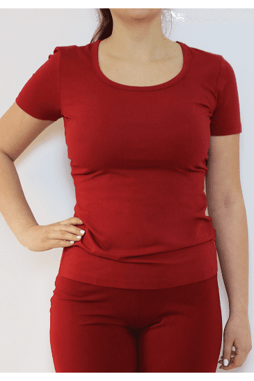4456K | Women Basic T-Shirt - Red
