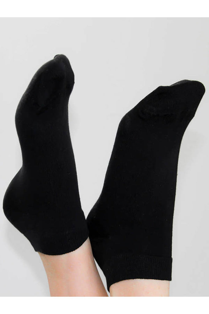 9302 |  Unisex Trainer Socks (6-Pack) - Black