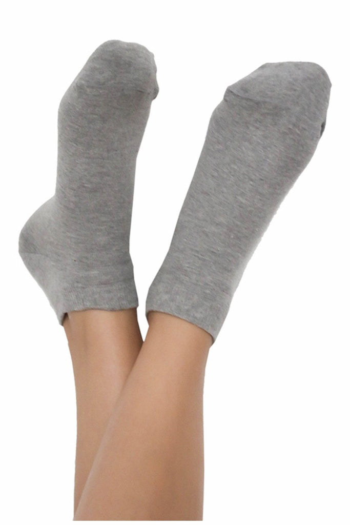 9303 |  Unisex Trainer Socks (6-Pack), Grey-Melange