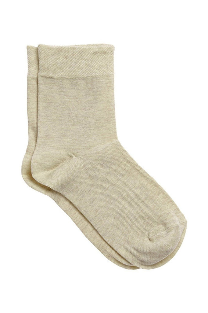 R-1111-07 | Unisex Socks (6 Pack) - Beige-Melange