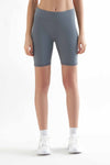 T1330-07 | Women Cycling Tights  recycled - Light Grey