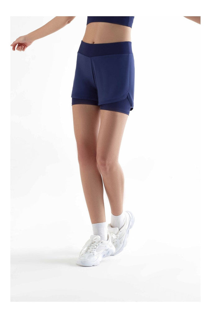 T1340-03 | Damen Sport Shorts  recycelt - Navy