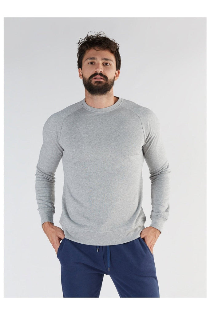 T2800-00 | TENCEL™ Active Men Sweatshirt - Light Grey-Melange